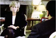  ?? ?? TV interview: Diana talks to Bashir in 1995