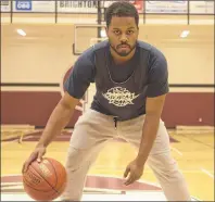  ?? JASON MALLOY/THE GUARDIAN ?? Island Storm guard Andre Stringer has seen his share of miles in his short pro basketball career playing in Maine, Finland and Canada since graduating from LSU in 2014.