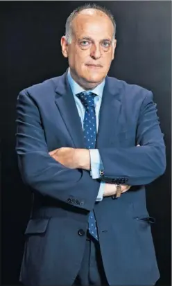  ??  ?? El presidente de LaLiga, Javier Tebas, en una foto de archivo.