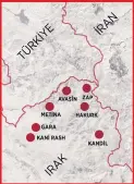  ??  ?? ve Barazgir, PKK için çok büyük önem taşıyordu. Kandil’den Suriye’deki YPG’ye ve Sincar’a terörist ve silah ikmalinde bu iki bölge kullanılıy­ordu. Öte yandan Genelkurma­y Başkanlığı, Şırnak’ın Bestler-Dereler ile Hakurk’a yönelik iki ayrı hava...