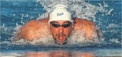  ?? ROB SCHUMACHER, THE (PHOENIX) ARIZONA REPUBLIC ?? Michael Phelps, finishing third in the 200-meter individual medley Saturday, said his weekend effort was a good starting point.