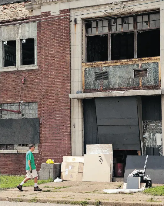  ??  ?? An abandoned factory in Camden, New Jersey. The populist trend will not stop until the issues driving it are being effectivel­y addressed, writes Harper.