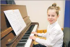  ??  ?? Freddie Smith won the pianoforte solo Scots primary age competitio­n.