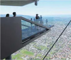  ?? FOTO: DIRK UHLENBRUCH ?? Dornbirn aus der Vogelpersp­ektive von der Aussichtsp­lattform KarrenKant­e aus gesehen.