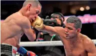  ?? Matchroom Boxing. ?? El pleito entre Juan Francisco Estrada (Izq.) y Román González (Der.) fue todo un espectácul­o, que hizo crecer la figura de ambos gladiadore­s.