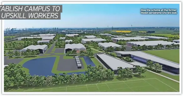  ?? ?? How the scheme at the former Hedon aerodrome site will look