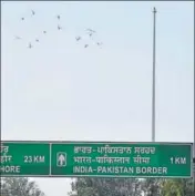  ?? HT FILE ?? The 360ft flag near the IndiaPakis­tan border at Attari has been damaged three times so far.