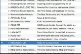  ??  ?? Double-click on an internet radio station to begin streaming it. Choose File > Open Stream to add a new station by entering its address.