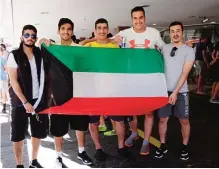  ??  ?? Abtal Barcelona representi­ng Kuwait in Neymar Jr’s Five in Brazil last year.