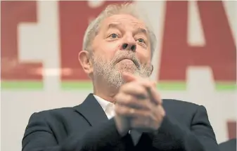  ?? BLOOMBERG ?? Preparado. Lula da Silva ya se presenta como candidatoy es favorito en los sondeos.