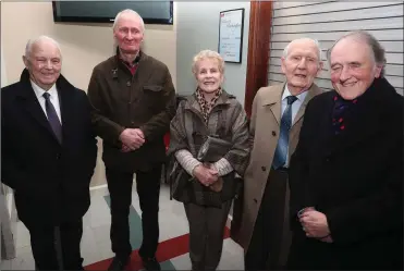  ??  ?? At the SVP annual outing at Ozanam House in Mornington were Danny Crowley, David Sheridan, Bernadette McHugh, Jim Cahill and Michael McHugh.