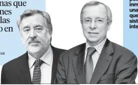  ??  ?? ALEJANDRO GUILLIER Senador pre candidato presidenci­al RAFAEL CAVIEDES Presidente. Asociación Isapres “Estamos políticame­nte inmaduros para una regulación, que permita sistemas integrados”. “No es lícito que las mismas personas que toman decisiones en...