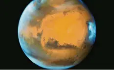  ?? Foto: EPA/NASA /HUBBLE/dpa ?? Der Mars, aufgenomme­n vom Hubble‰Teleskop.