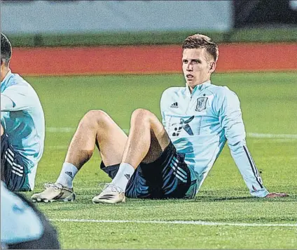  ?? FOTO: EFE ?? Dani Olmo es uno de los jugadores que están en la selección que se formaron en La Masia