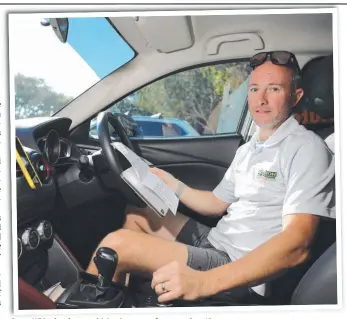  ?? Picture: GLENN HAMPSON ?? Steve White has been a driving instructor for more than 18 years.