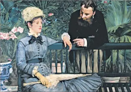  ??  ?? Lessons for the young wife: Madame Manet in the greenhouse, by Edouard Manet (18321883). DE AGOSTINI/GETTY IMAGES