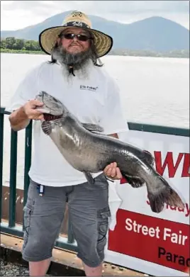  ?? COURTESY PHOTO ?? Robert Cooker, the 1st place - $5,000- Catfish Derby winner in 2021.