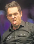  ??  ?? Ronnie O’Sullivan