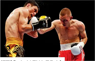  ?? Photo: WSB ?? BRITISH BULLDOG: Pat Mccormack [right] is part of an excellent team boxing for the British Lionhearts against Italia Thunder on March 23 at York Hall in Bethnal Green. Muhammad Ali boxes at 52kgs, Calum French at 60kgs, Frazer Clarke at 91&kgs, as well...