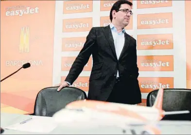  ?? XAVIER GÓMEZ ?? Javier Gándara, director general d’EasyJet al sud d’Europa