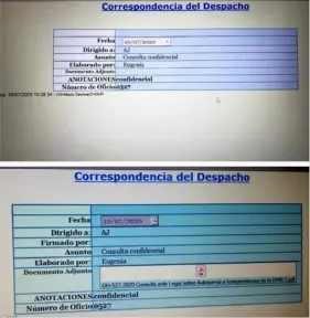  ??  ?? En principio, el oficio fue marcado como confidenci­al, pero luego de cuestionam­ientos internos y de ‘La Nación’, fue hecho público.