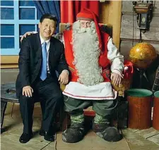  ??  ?? Finlandia Una foto del viaggio del 2010 di Xi Jinping, oggi 64enne presidente cinese
