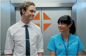  ??  ?? JJ Fong could soon be cosying up to Finn Connelly (Lukas Whiting) as new Filipino surgical nurse Ruby Flores on Shortland Street.