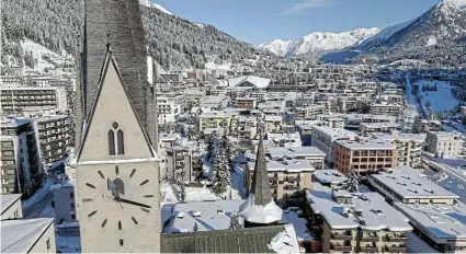  ?? Picture: Reuters/Denis Balibouse ?? A view of Davos, with St Johann church in the foreground. The trust deficit between developed and developing countries needs to be addressed at this week’s WEF, says the writer.