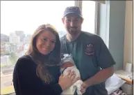  ?? Contribute­d photo ?? Jacqueline and Anthony Tenore III wecomed son Anthony Tenore IV at 12:11 a.m. Friday in Stamford Hospital.