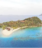  ??  ?? NoaNoa Island Resort’s main attraction is its privacy, with only 12 guests allowed at any one time.
