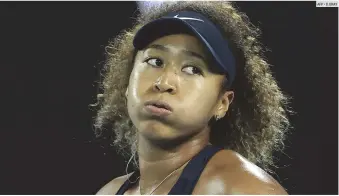  ?? AFP • D.GRAY ?? ESPERA. La ganadora de cuatro torneos de Grand Slam está fuera del reflector tras su salida intempesti­va de Roland Garros.