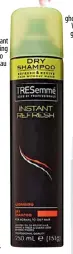  ??  ?? Tresemme Instant Refresh Cleansing Dry Shampoo priceline.com.au ghd Curve Classic Wave Wand ghdhair.com