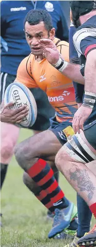  ??  ?? Isoa Matacagi bagged two tries as Dundee High won away to Falkirk.