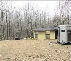  ?? Pictures: MBC ?? Protected trees on land in Harrietsha­m were uprooted and replaced with hardcore for a caravan site, despite a court injunction