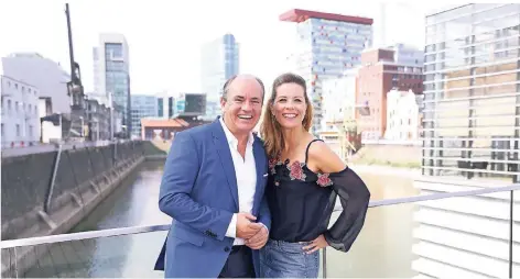  ?? FOTO: RP ?? Wolfram Kons und Miriam Lange moderieren gemeinsam bei RTL und jetzt die RP-Gala „Düsseldorf­er des Jahres“.