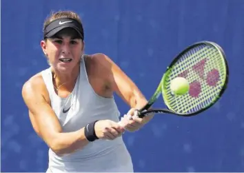  ?? EPA ?? Heiss und schwül: Belinda Bencic leidet in Flushing Meadows nicht wegen der stärkeren Gegnerin.