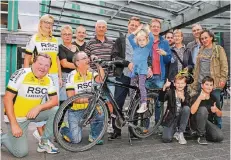  ?? FOTO: STADT ?? Langenfeld­s Sieger beim Stadtradel­n 2017. Im nächsten Jahr sollen auf Vorschlag der Stadt vom 2. bis 22. Juni Kilometer gesammelt werden können.
