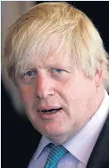  ??  ?? Boris Johnson in EU talks