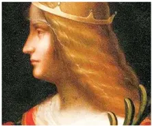  ??  ?? Detail from what experts say may be Leonardo da Vinci's portrait of Isabella D'Este. Photo Courtesy of Corriere della Sera