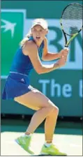  ??  ?? Wozniacki en Indian Wells.