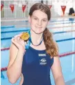  ??  ?? Swimmer Madeline McTernan.