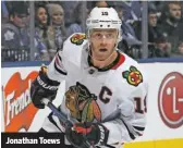  ?? GETTY IMAGES ?? Jonathan Toews