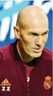  ?? ANSA ?? Zidane al Gewiss Stadium