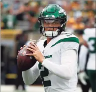 ?? Jeff Haynes / Associated Press ?? Rookie QB Zach Wilson is at the center of the Jets’ youth movement.