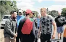  ?? AYANDA NDAMANE ?? A HOSTILE stand-off between the Red Berets and parents of Brackenfel­l High School pupils was triggered by an alleged whites-only matric party. | African News Agency (ANA)
