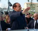 ??  ?? Europee Il 17 gennaio, in un comizio in Sardegna, Silvio Berlusconi annuncia di volersi candidare alle Europee