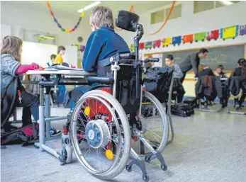  ?? FOTO: UWE ANSPACH ?? Bei der Einbeziehu­ng von Kindern mit Handicap macht Baden-Württember­g einer Studie der Bertelsman­n Stiftung zufolge keine Fortschrit­te – im Gegenteil.