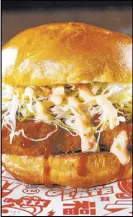  ??  ?? Fukuburger Fukuburger’s Katsu Chicken sandwich.
