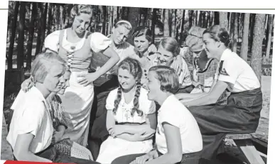  ?? Picture: BRIDGEMAN IMAGES ?? Selective breeding: Girls were exploited in Hitler’s master plan