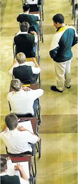  ?? Picture: Gallo Images ?? Eldoraigne High School matrics in Pretoria writing their exams.